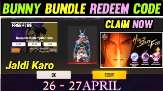 HAYATO MOVIE FREE REWARDS REDEEM CODE TODAY  26 APRIL REDEEM CODE  GARENA FREE FIRE [upl. by Tevis457]