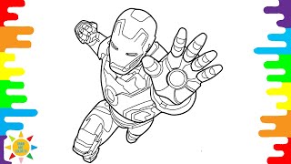 Iron Man Coloring Pages  Avengers Coloring Pages  Tobu  Seven [upl. by Toolis877]