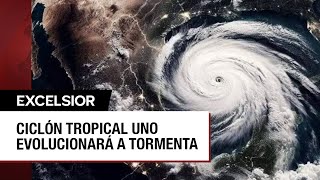 Trayectoria del ciclón que se convertiría en la tormenta tropical Alberto [upl. by Tnemelc]