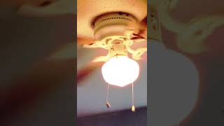 Flashing lights on the wobbly ceiling fan ceilingfan wobbling shorts music [upl. by Trefor341]