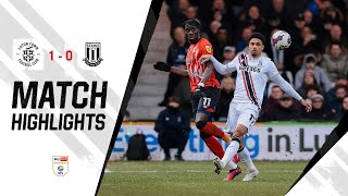 Highlights  Luton Town 10 Stoke City [upl. by Enelam]