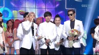 BIGBANG0417SBS InkigayoLOVE SONG1st Award [upl. by Aniret994]