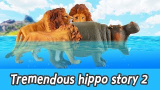 EN Tremendous hippo story 2 animal names for kids kids animation collecta 170ㅣCoCosToy [upl. by Anir]