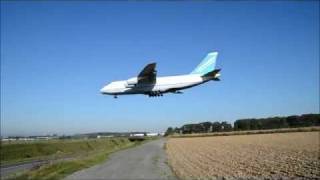 Atterrissage An124 à Lille Lesquin  An124 landing in Lille Lesquin [upl. by Israel922]