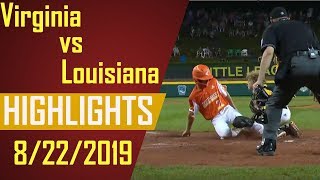 Little League World Series 2019  Virginia vs Louisiana Highlights  LLWS 2019 [upl. by Nyhagen161]