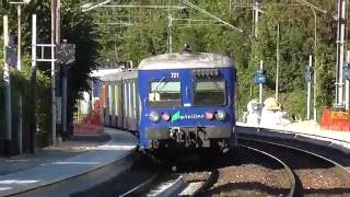 BB17000 et RIB  Arrêt à la gare de Pont Petit sur la ligne H du Transilien [upl. by Royo]