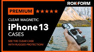 ROKFORM  iPhone 13 Series Crystal Case  Magnetic Sport Ring Stand amp Grip  MagSafe Compatible [upl. by Becca348]