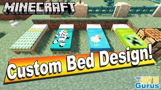 How You Can Make a Custom Bed Design in Minecraft  Beds Texture Pack Tutorial Java [upl. by Hare]