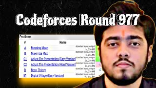 CODEFORCES ROUND 977 Div 2 [upl. by Leribag]