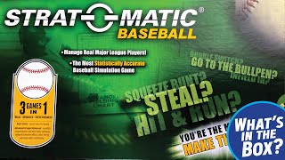 STRATOMATIC Baseball Unboxing [upl. by Vincentia]