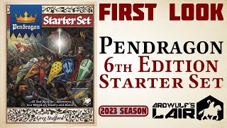 Unboxing amp First Look  Pendragon 6th Edition Starter Set Chaosium 2023 [upl. by Bathilda]