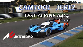 Assetto corsa Camtool Jerez Test ALPINE A424 [upl. by Olli]