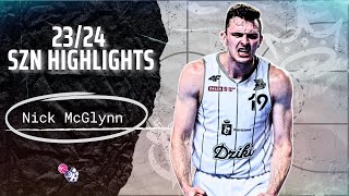 Nick McGlynn Highlights 202324  Poland Energa Liga  BC Dziki [upl. by Custer]