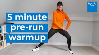 5 minute prerun warm up  Bupa Health [upl. by Ennylcaj]