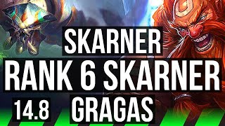 SKARNER vs GRAGAS JGL  Rank 6 Skarner 714  JP Grandmaster  148 [upl. by Starobin618]