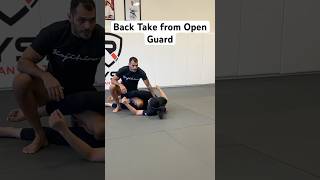 How to take the back from open guard NO GI bjj submission jiujitsu jiujitsublackbelt [upl. by Enorel]