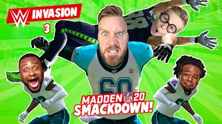 SMACKDOWN in Madden NFL Playoffs WWE INVASION Part 3 KCITY GAMING [upl. by Gregg]