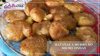 Batatas a Murro no Micro ondas [upl. by Anivas]