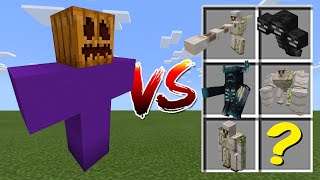 The Purple Golem vs Minecraft Mobs [upl. by Oilisab342]