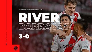 River 3  Barracas 0 RESUMEN COMPLETO [upl. by Ahsats]