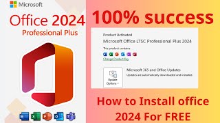 How to Download and Install Microsoft Office 2024 for Free on Win 11 10 100 success [upl. by Adorl406]