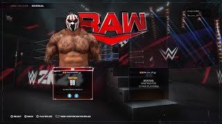 WWE 2K24 Ddott Wave vs Roman Reigns [upl. by Romain]