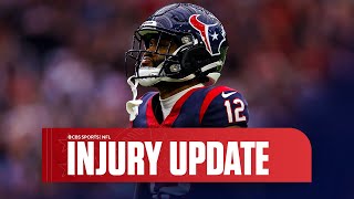 NFL Injury Update Nico Collins hamstring placed on injured reserve [upl. by Hsivat]