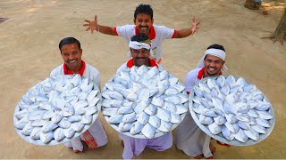 Bengali famous Pomfret fish recipe  Sorshe Pomfret fish curry for village people  villfood Kitchen [upl. by Vicki195]