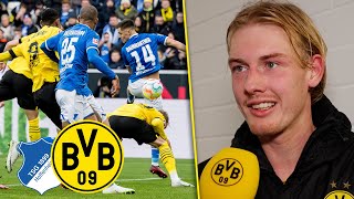 Julian Brandt quotThere was a pinch of luck involvedquot Matchday Review  Hoffenheim  BVB 01 [upl. by Catrina]