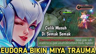 BIKIN MIYA TRAUMA BERAT EUDORA LANGSUNG DILARANG MAIN DI RUMPUT MOBILE LEGENDS [upl. by Riaj]