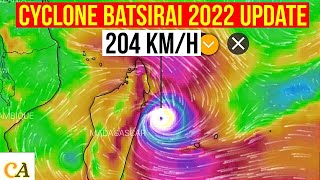 Cyclone Batsirai 2022 Track  Meteo Mauritius Update  Feb 1  2022 [upl. by Annatnom]