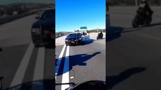 Big Biker Group Run From State Troopers  archurrito on IG motorcycle bikelife cop [upl. by Leonardi156]