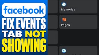 Fix Events Tab Not Showing On Facebook 2024 [upl. by Bate487]