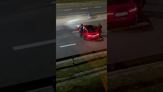 Wypadek po KSW Gliwice 🤯 viral shorts goviral ksw audi crash cars fun drift drifting [upl. by Laekim69]