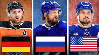 The Best CURRENT NHL Player From Every Country [upl. by Owiat]