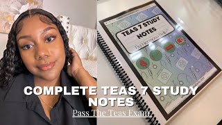 HOW TO PASS THE TEAS 7 EXAM 2024  COMPLETE STUDY NOTES  GIVEAWAY CLOSED [upl. by Gale]