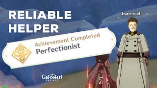 Perfectionist Hidden Achievement  Tsarevich Reliable Helper Quest  Genshin Impact [upl. by Bolte]