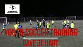 Soccer Team Training Ball Control Exercise w Pressure  U13 Boys [upl. by Ardnekan]