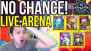 LIVE ARENA F2P END GAME SILVER 3 LOSSES ARE PILING UP GETTING STOMPED  RAID SHADOW LEGENDS [upl. by Tnarud]