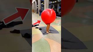 Man Trying To Lock Himself Inside Red Balloon 😳 [upl. by Down573]