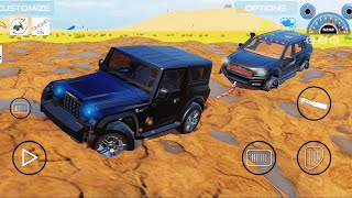 🔥Thar with Endeavour Car 🚘 scorpio bolero 4x4 car driving gamingvideosjcbvideo [upl. by Bassett639]