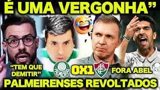 PALMEIRENSES REVOLTADOS APÓS PALMEIRAS 0 X 1 FLUMINENSE  quotÉ UMA VERGONHA PALMEIRAS quot VAMOS RIR [upl. by Ardnoek]