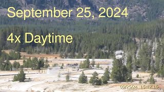 September 25 2024 Upper Geyser Basin Daytime 4x Streaming Camera Archive [upl. by Michaele801]