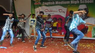 10th class students mass dance remix songs SBEMHS Rly kodur [upl. by Shama709]