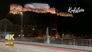 Walking in Kufstein at Night Austria  4K HDR [upl. by Eirruc378]