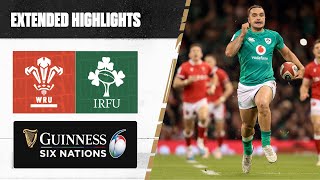 IRELAND DOMINATE ☘️  Extended Highlights  Wales v Ireland [upl. by Wadesworth]