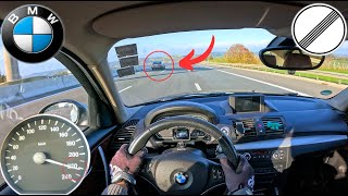 BMW 116d e87 LCI Stage 2 TOP SPEED AUTOBAHN POV Drive Acceleration [upl. by Flatto]