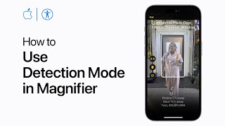 How to use Detection Mode in Magnifier on iPhone or iPad with LiDAR  Apple Support [upl. by Ahseinod400]