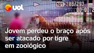 Atleta teve braço amputado após ataque de tigre em zoo aos 10 anos Pedi para não sacrificarem [upl. by Jewell663]