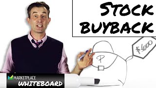 How a stock buyback works  Marketplace Whiteboard [upl. by Ellehcar795]